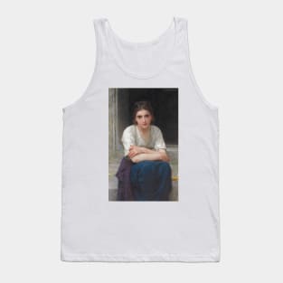 Reverie Sur le Seuil by William-Adolphe Bouguereau Tank Top